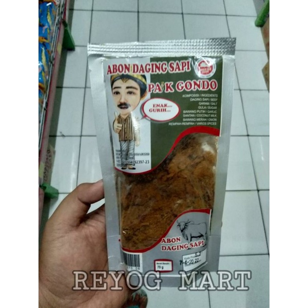 Jual ABON DAGING SAPI PAK GONDO ORIGINAL 70 GRAM TERBARU 2021 HALAL ...