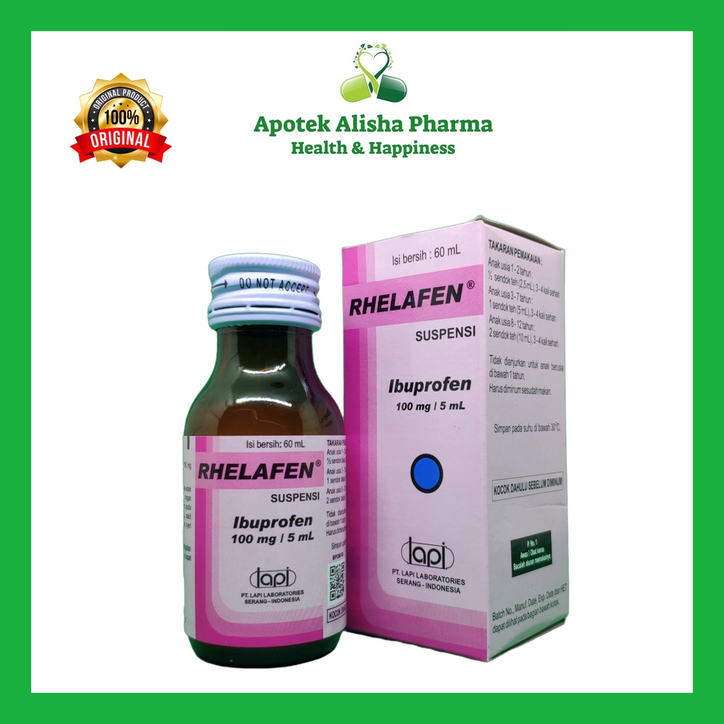 Jual Rhelafen Sirup / Rhelafen Forte Sirup 60ml - Relafen Ibuprofen ...