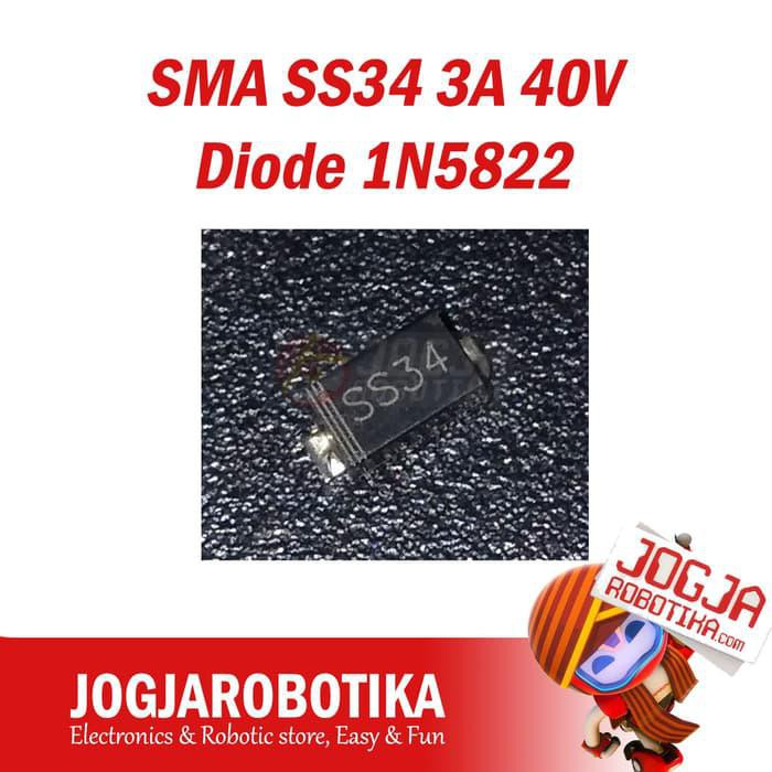 Jual SMA SS34 3A 40V Diode 1N5822 | Shopee Indonesia