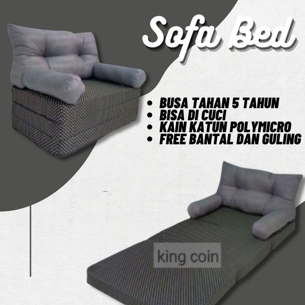 Jual Single Sofa Bed In The Box Kasur Lipat 3 Bahan Adem Ukuran