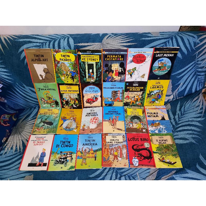 Jual Paket 24 Buku Komik Petualangan Tintin Buku Kecil Terbitan ...