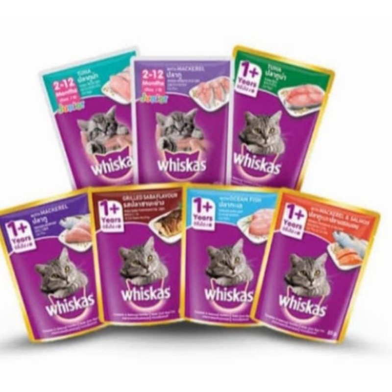 Jual Whiskas sachet 85gr makanan basah kucing Shopee Indonesia