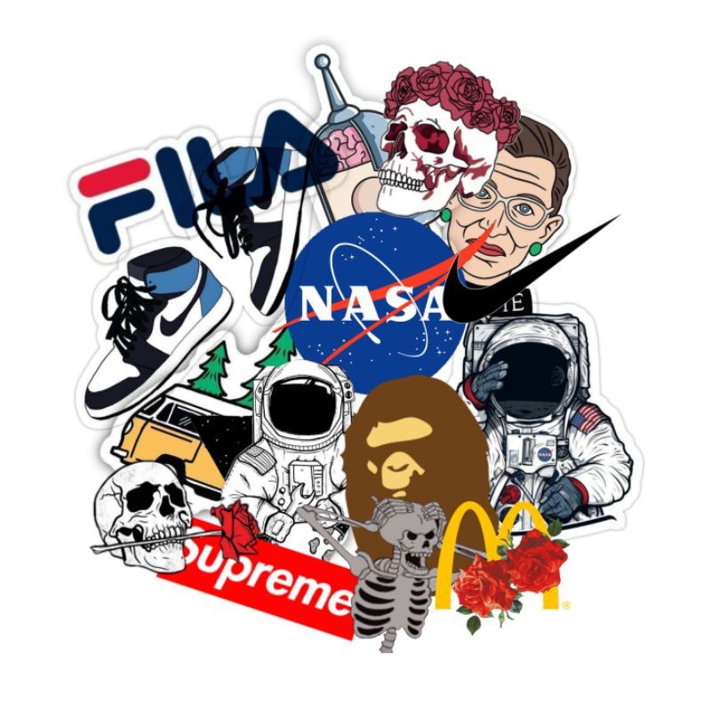 Jual (35PCS) sticker aesthetic - stiker vinyl - sticker laptop ...