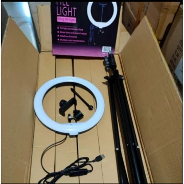 RING LIGHT LED 26CM Lampu 26 Cm Make Up Vlog Lampu Ringlight Tiktok Live Tripod
