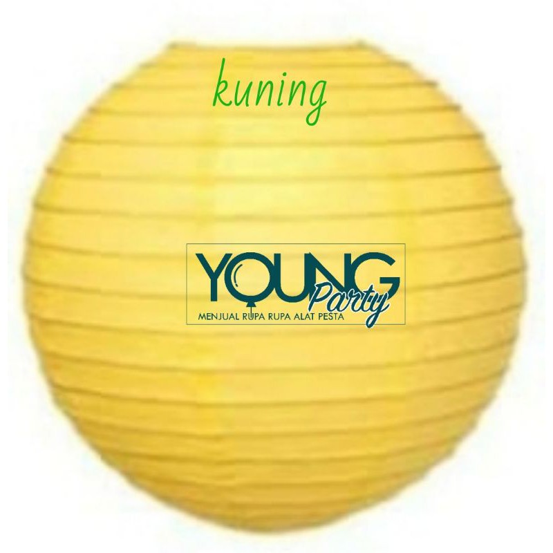 Jual Lampion kertas gantung/Lampion kertas polos warna kuning | Shopee