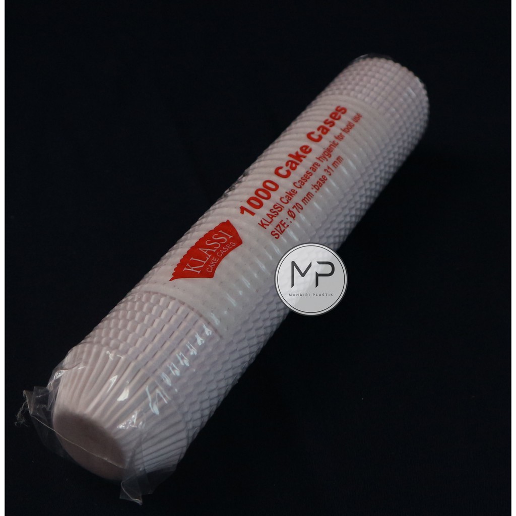 Jual Cup Kue Kertas / Paper Cake Cases 70mm PUTIH -1000pcs | Shopee ...