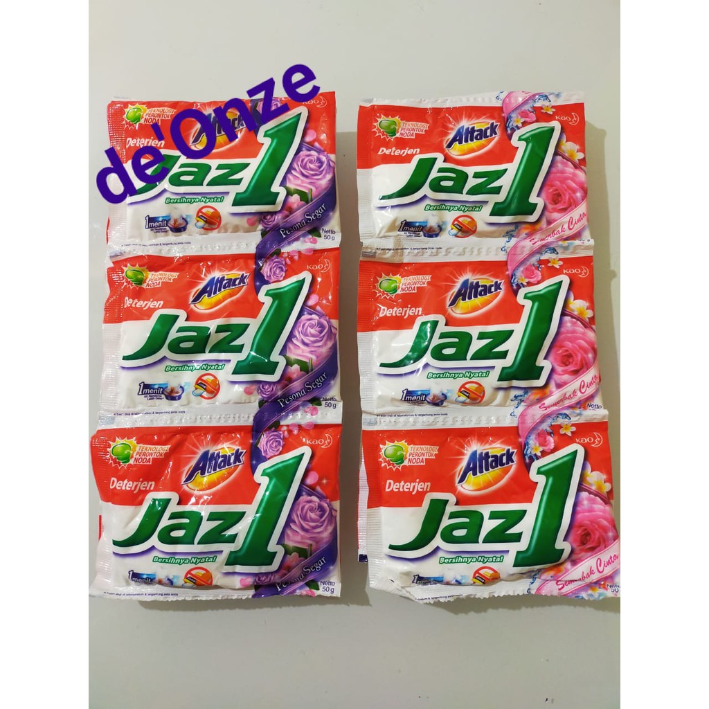 Jual Attack Jaz1 Semerbak Cinta/Pesona Segar Renceng 6 x 50gr | Shopee ...