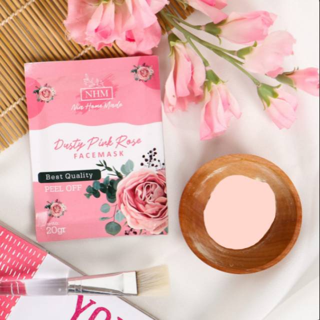 Jual Masker PEEL OFF DUSTY PINK ROSE 20 gram kemasan printing. | Shopee ...