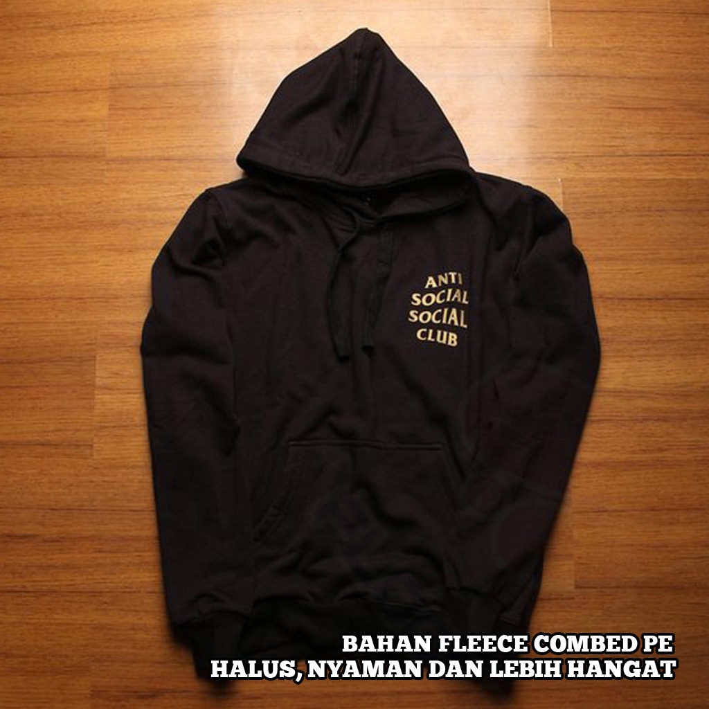 Jual HOODIE ASSC ANTI SOCIAL SOCIAL CLUB LOGO GOLD M L XL XXL 3XL  