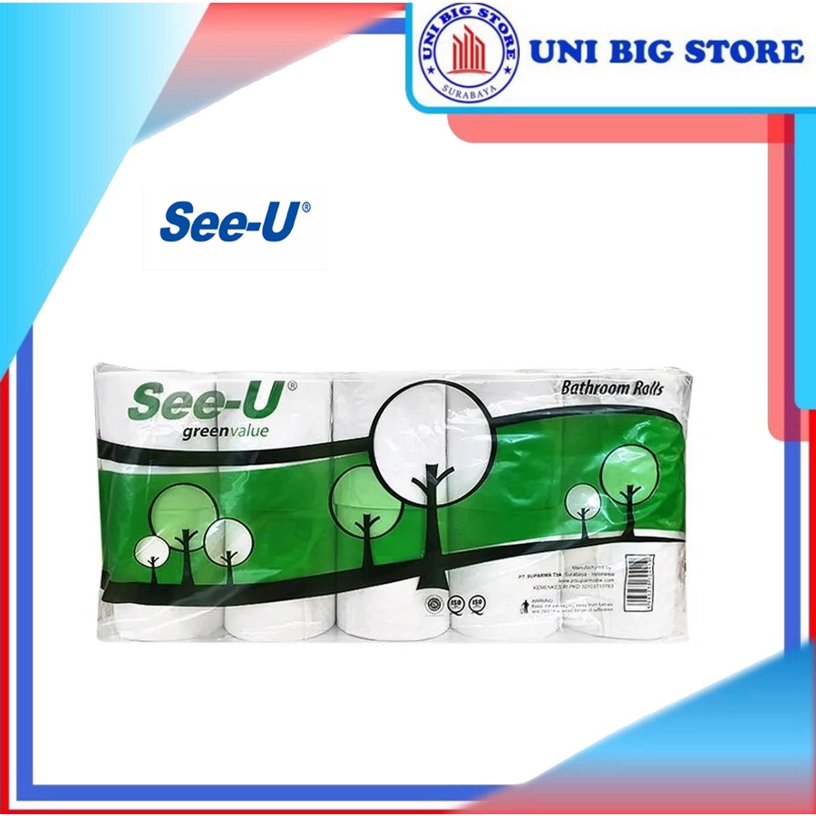 Jual See-U See U Tissue Toilet Bathroom 10 Rolls Tisu Gulung Roll SeeU ...