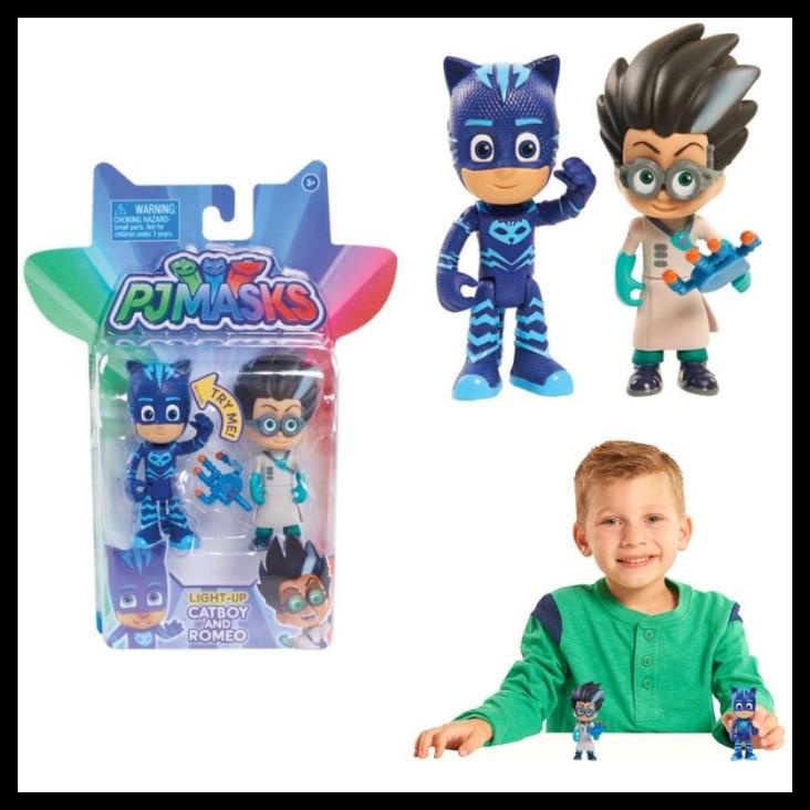 Jual Pj Masks Light Up Figures Catboy Romeo Gekko Ninja Owlette L ...