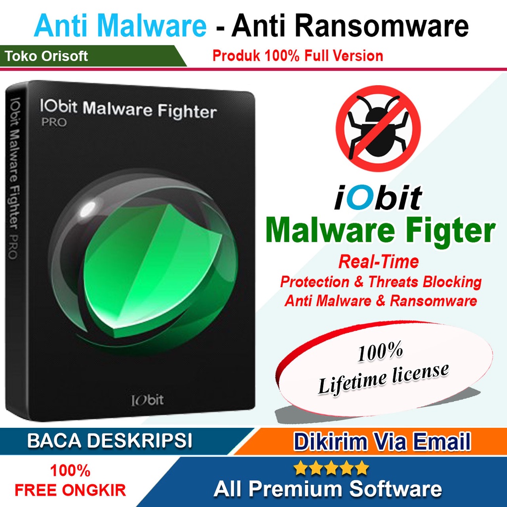 Jual iObit Malware Fighter 10 Pro 2022 Anti Malware - Anti Ransomware ...