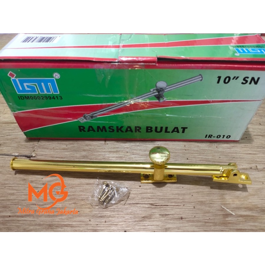Jual RAMSKAR BULAT KUNING GP LAMSKAR PENAHAN JENDELA PUTAR TARIK IGM 10 ...