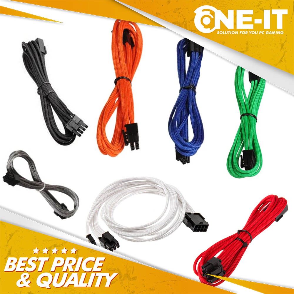 Jual Cable Bitfenix 6+2-pin video card extension 45cm | Shopee Indonesia