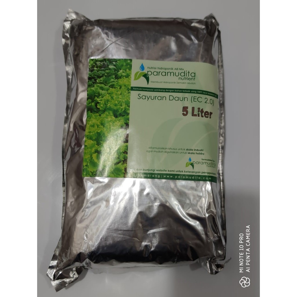 Jual Nutrisi Hidroponik AB Mix Paramudita - 5 Liter | Shopee Indonesia