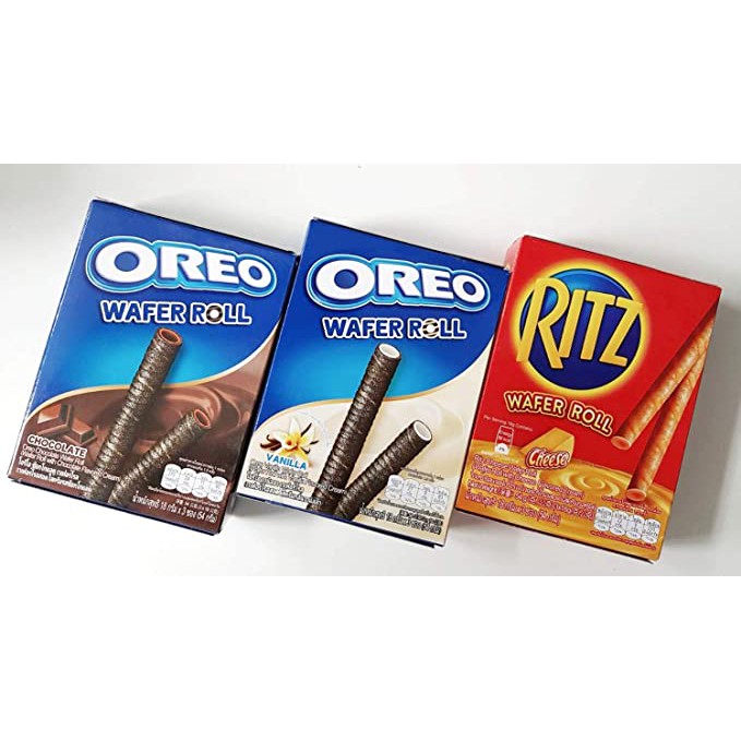 Jual OREO WAFER ROLL VANILLA / CHOCOLATE & RITZ WAFER ROLL | Shopee ...