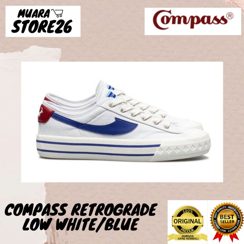 Jual Compass Retrograde Low White/Blue | Shopee Indonesia