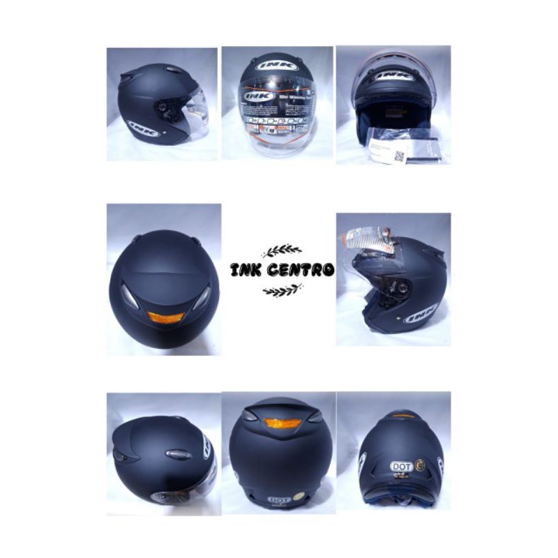 Jual HELM INK CENTRO HITAM DOFF ORIGINAL 100% | Shopee Indonesia