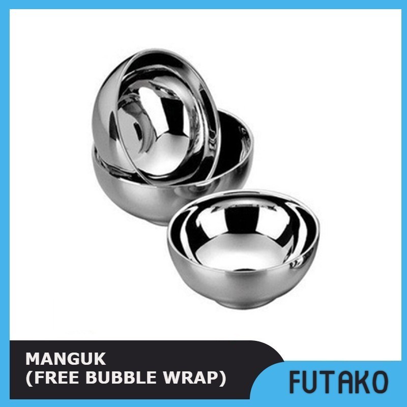 Jual Futako Mangkok Korea Stainless Tebal Mangkuk Double Wall Bowl