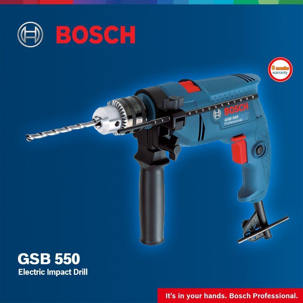 Jual Mesin Bor Listrik BOSCH GSB 550 Bor Tembok Beton Baja Bosch GSB550 ...