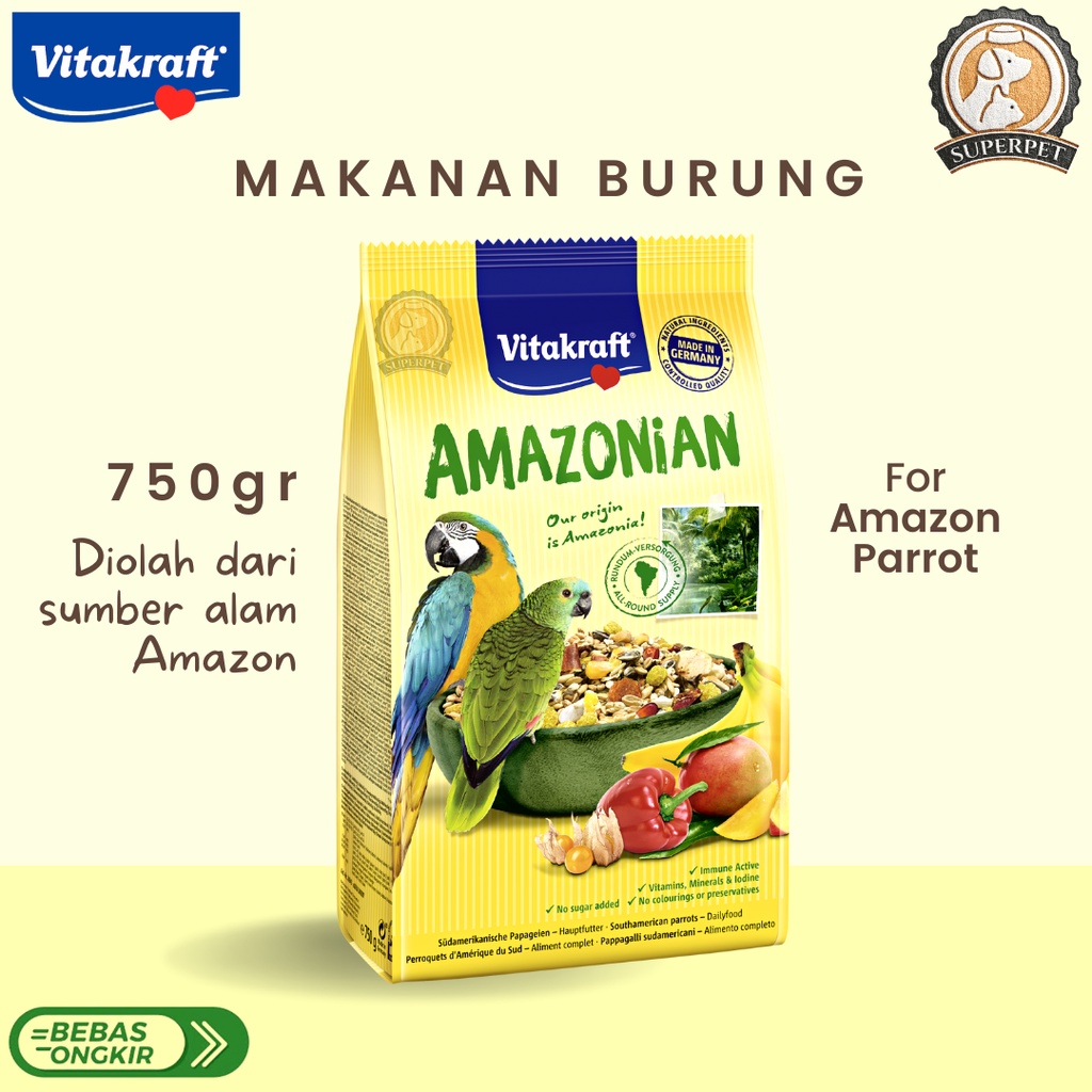 Vitakraft amazonian parrot clearance food