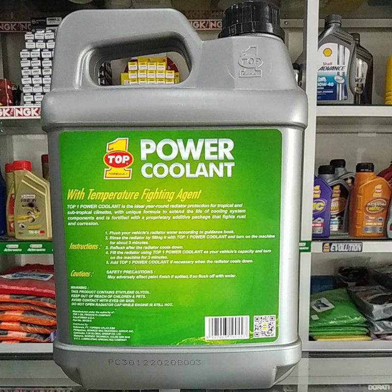 Jual Air Radiator TOP1 Power Coolant 4L | Shopee Indonesia