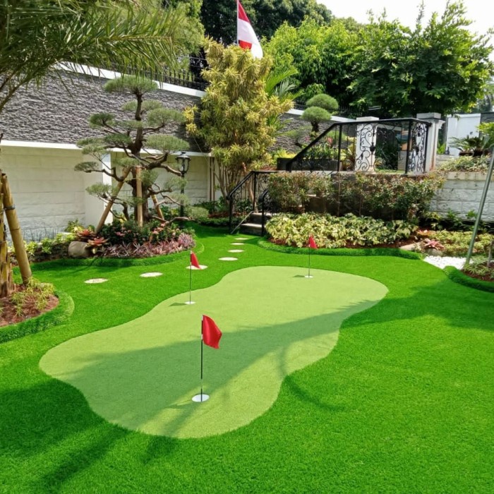 Jual Pembuatan Lapangan Mini Golf Putting Green Kualitas Premium