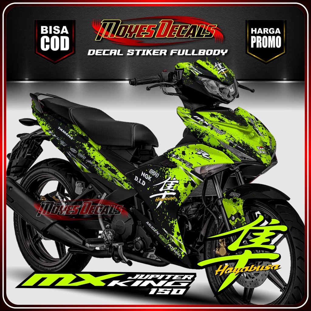 Jual Sticker Motor Mx King 150 Decal New Mx King 150 Full Body HAYABUSA ...