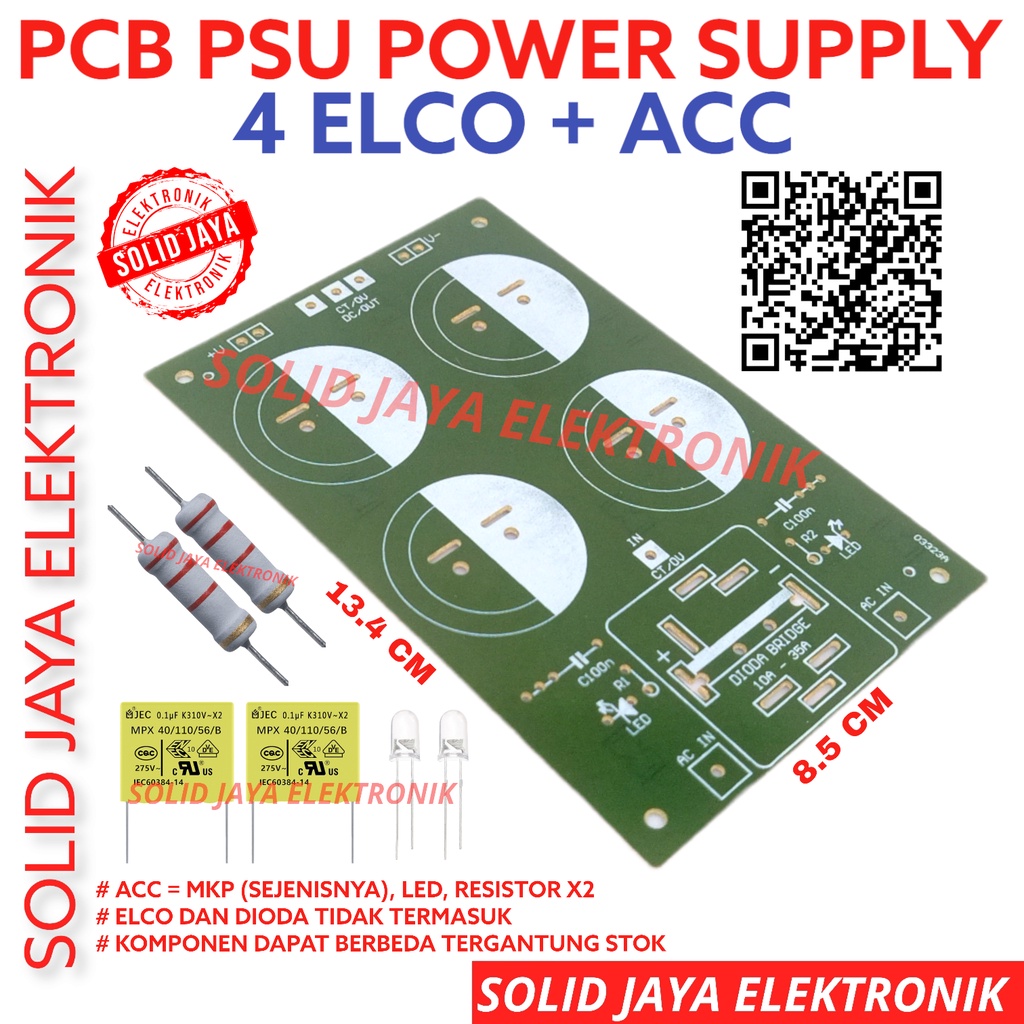 Jual Pcb Psu Elco Capasitor Kapasitor Elko Elco Elko Power Suply Regulator Power Supply