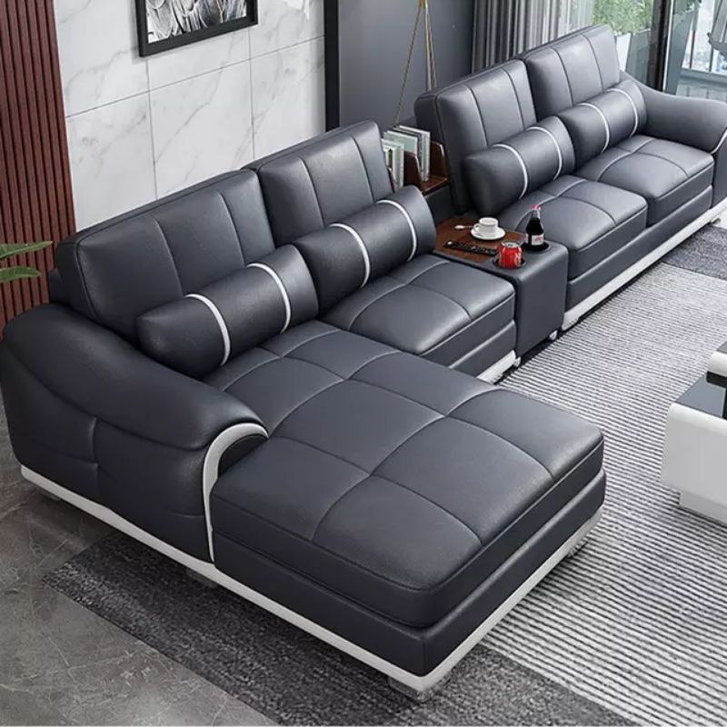 Jual Sofa Kulit Sintetis Sofa Letter L Minimalis Modern Sofa Fullseat ...