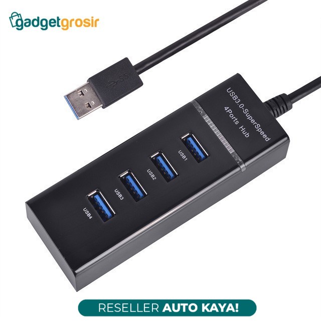 Jual USB HUB High Speed 3.0 Slot 4 Port 5Gbps Komputer Laptop PC Kabel ...