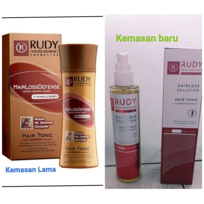 Jual Rudi Hadisuwarno Hair Tonic Ginseng Hairloss Defense Gingseng Rudy ...