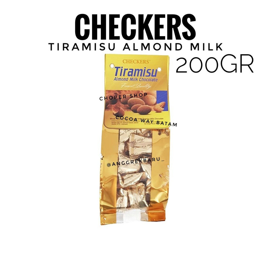 Jual Checkers Tiramisu Chocolate Cardpouch 150gram | Shopee Indonesia