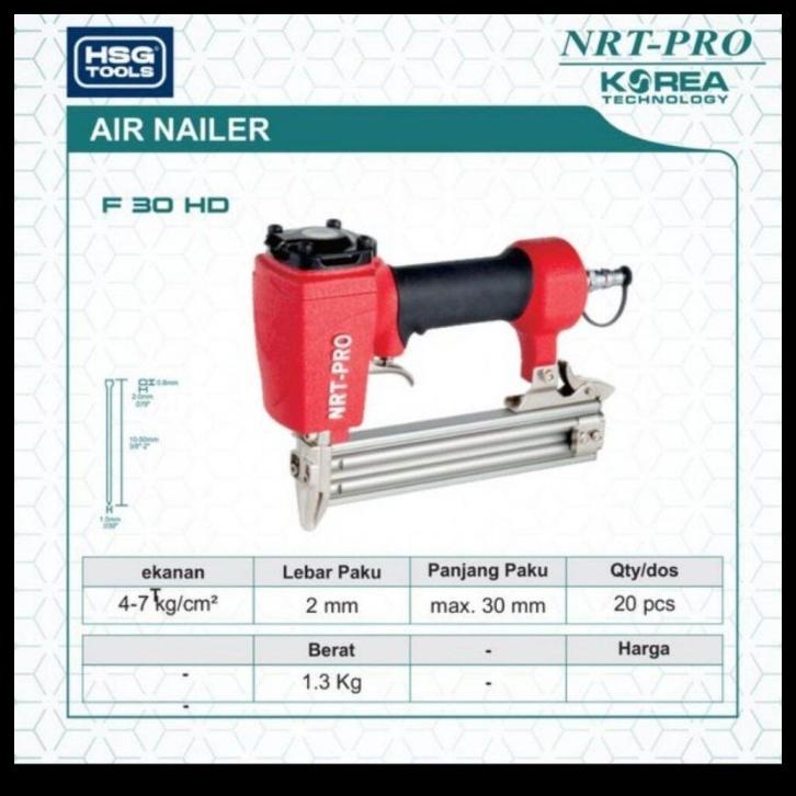 Jual Promo Mesin Paku Tembak Listrik Nrt Pro F Hd Air Nailer Gun Paku Tembak Shopee Indonesia