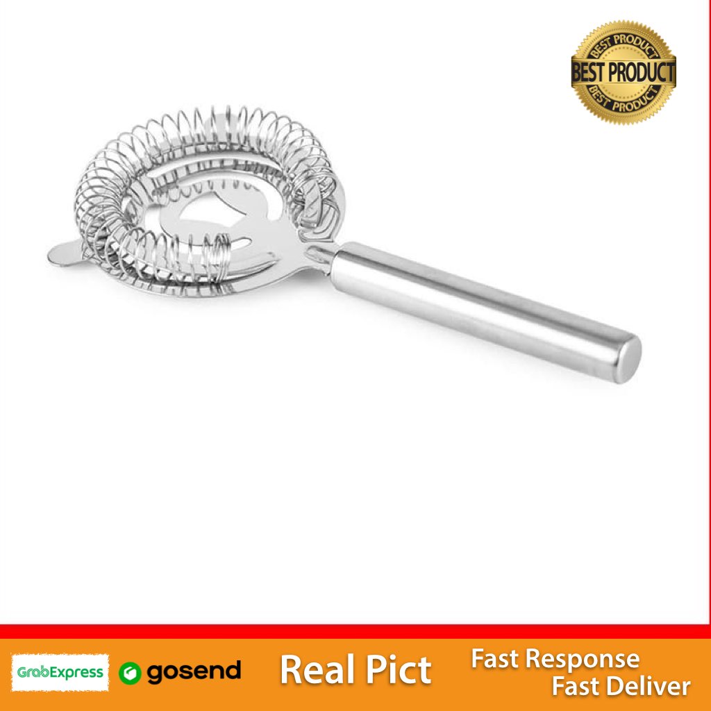 Jual Coctail Strainer Filter Bartender Drink Bar Stainless Steel ...
