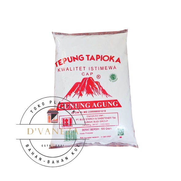 Jual Tepung Tapioka Cap Gunung Agung Kemasan 500gr 