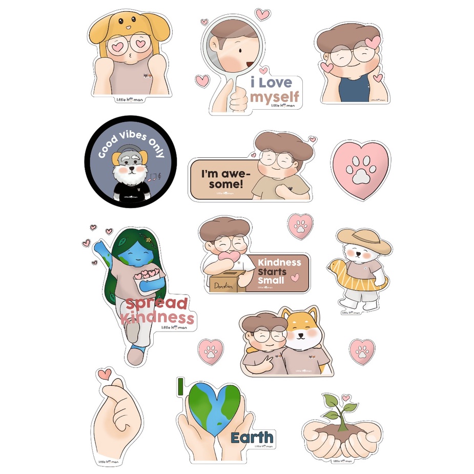 Jual Hooman Sticker Pack A5 - Little Hooman | Shopee Indonesia