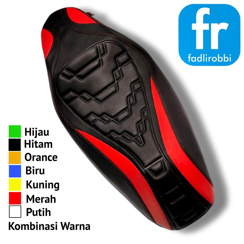 Jual kulit jok motor PIRAMID sarung jok motor beat / vario 125 / vario