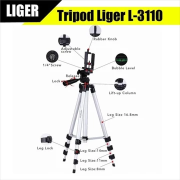 Tripod L 3110 Liger Tripod HP Dan Kamera Universal Bonus Free Holder U