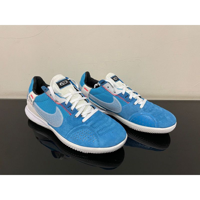 Jual Sepatu Futsal Nike Street Gato Blue White Grey IC Shopee Indonesia