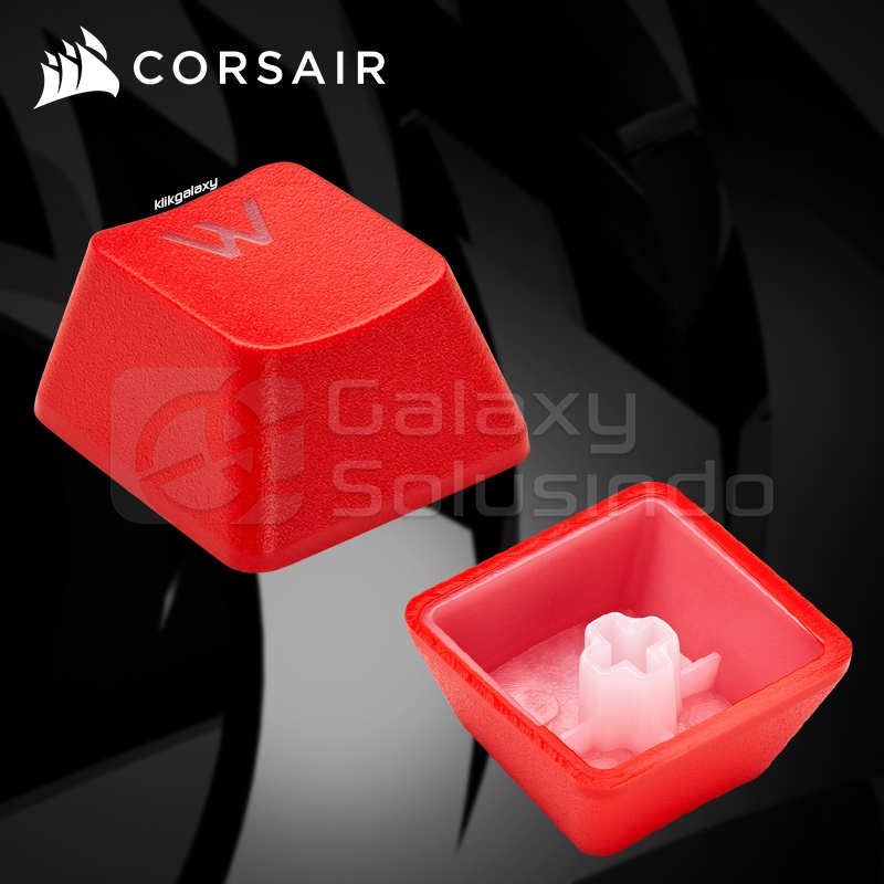 Jual Corsair PBT DOUBLE-SHOT PRO Keycap Mod Kit - Origin Red | Shopee ...