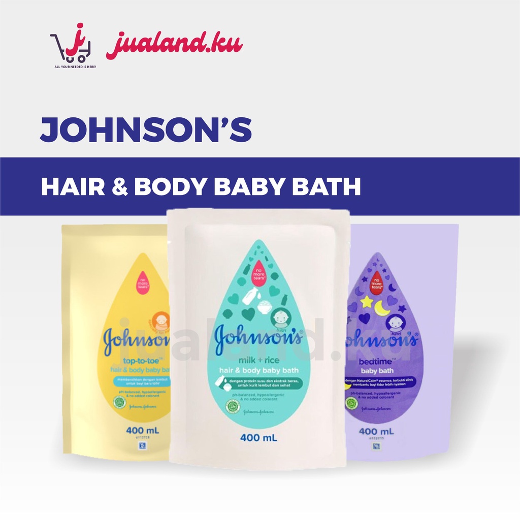 Jual Johnson's Baby Bath Milk + Rice / Top To Toe / Bedtime Sabun Mandi ...