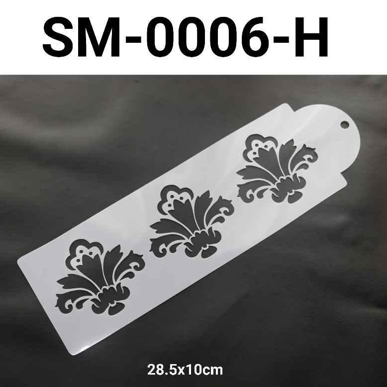 Jual GR-SM-0006 Cake stencil stensil kue motif ukiran batik lace renda ...
