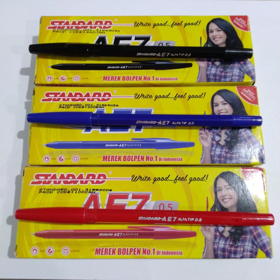 Jual Pulpen Standard AE7 (12 PCS) | Shopee Indonesia