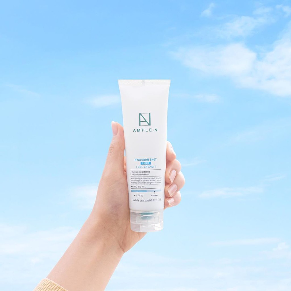 Jual AMPLEN Hyaluron Shot Light Gel Cream 30ml & 80ml Shopee Indonesia