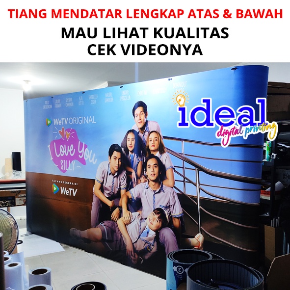 Jual Backdrop seminar modul 3x5 Lurus ( 425x230cm) virtual photobooth ...