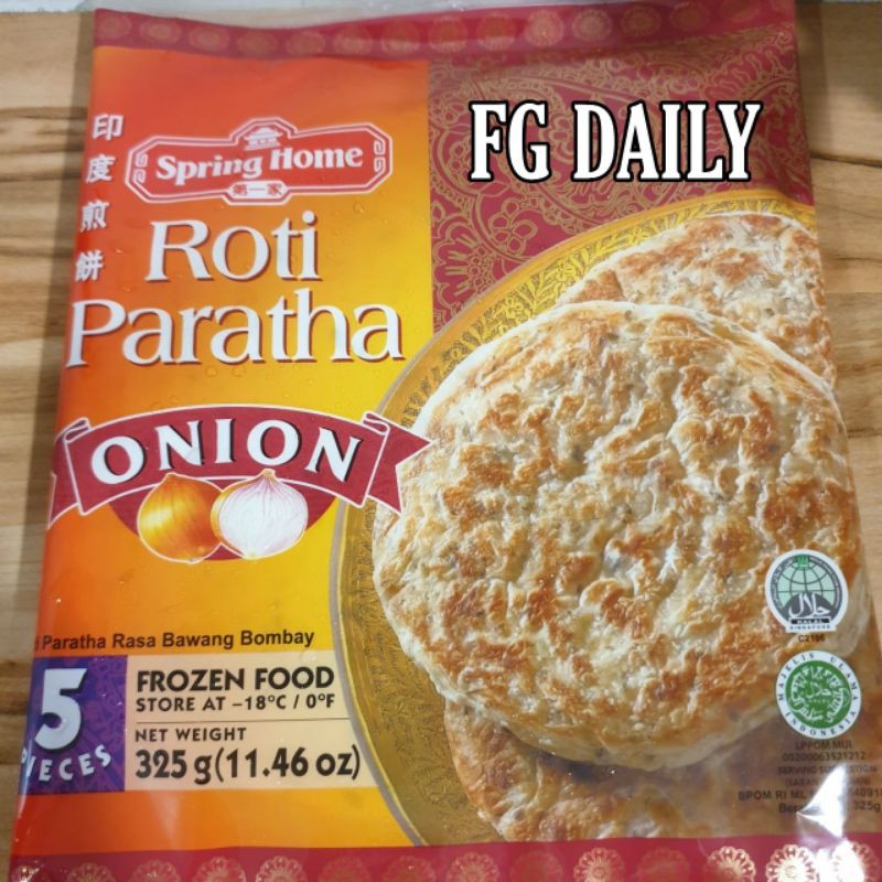 Jual Roti prata paratha spring home / roti maryam impor singapore halal ...