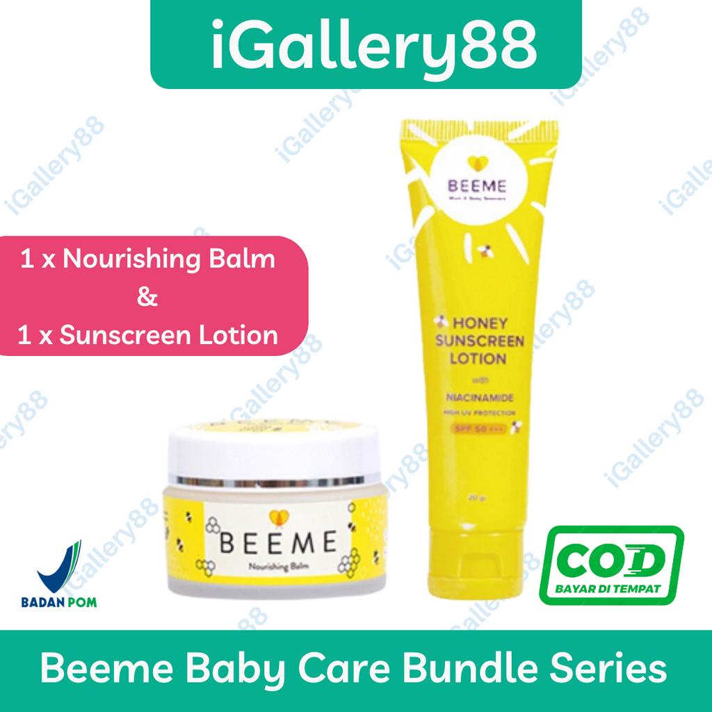 Jual Paket Beeme Nourishing Balm Dan Honey Sunscreen Lotion SPF 50 ...