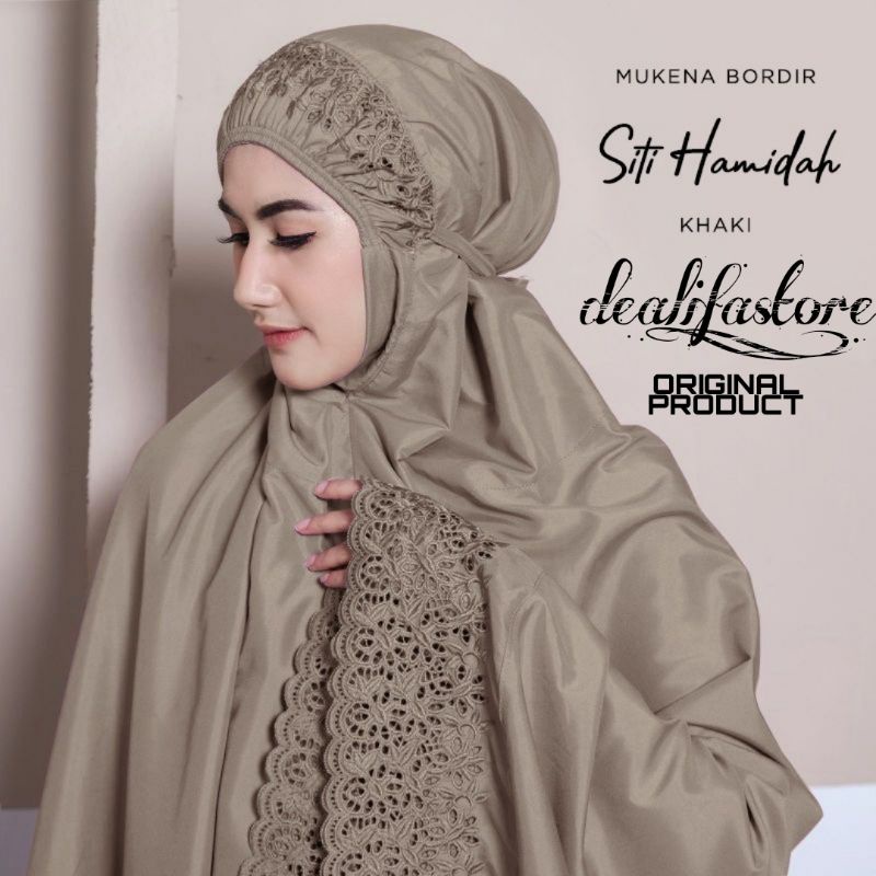 DEALIFA - Mukena Dewasa Siti Khadijah Katun Premium Bahan Lembut dan tebal