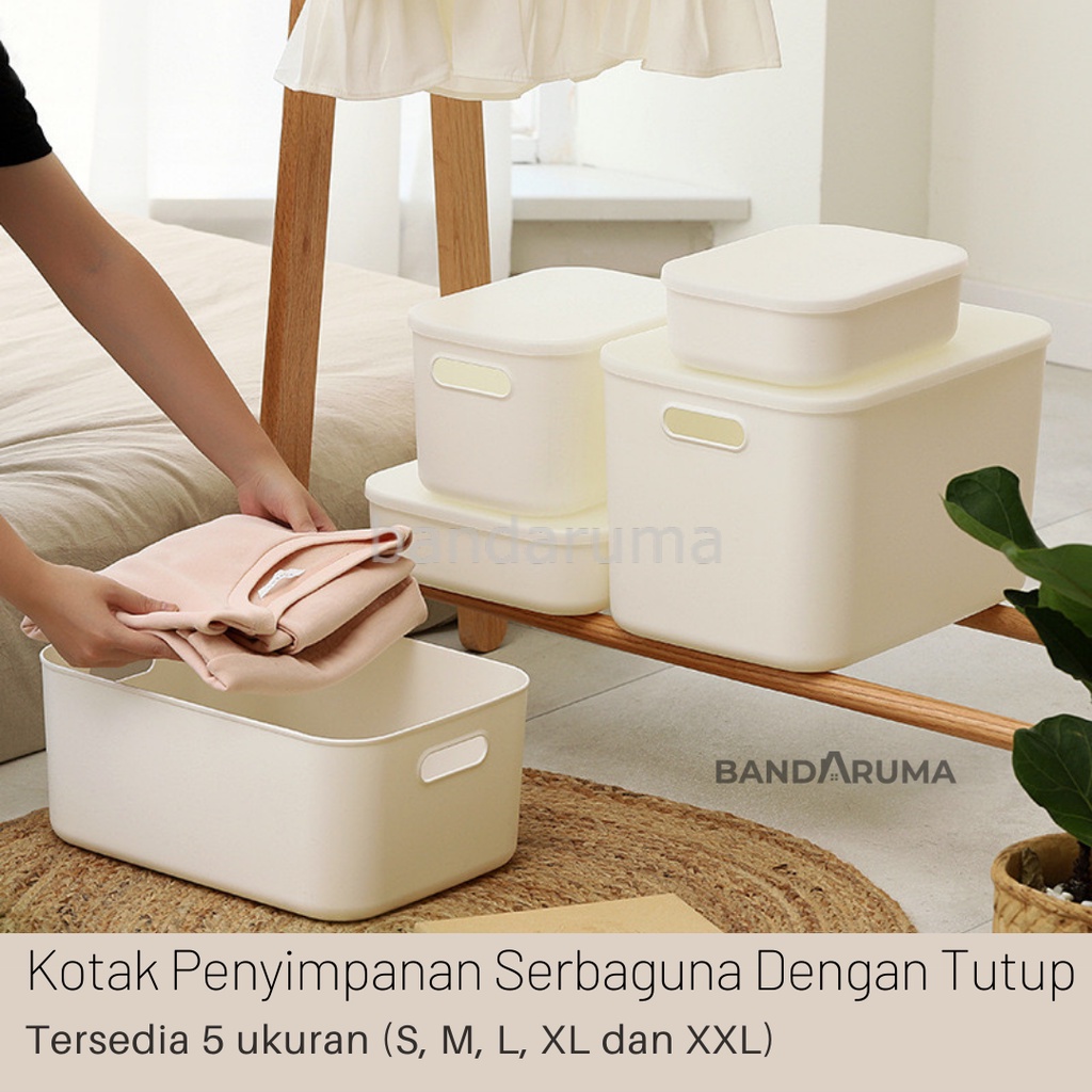 Jual Storage Box Kotak Penyimpanan Multifungsi Organizer Dengan Tutup ...
